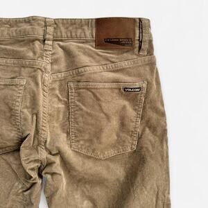 Tan corduroy pants by volcom